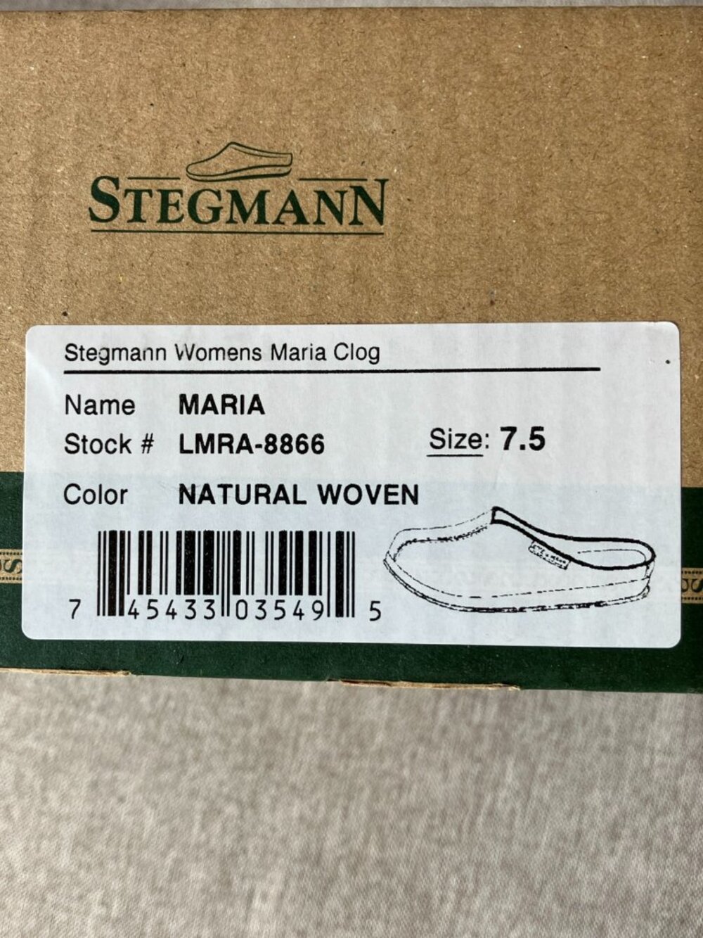 Stegmann Women's Maria Mule Woven Cork Slip-On Comfort Career Shoe Size 7.5 - Picture 10 of 10